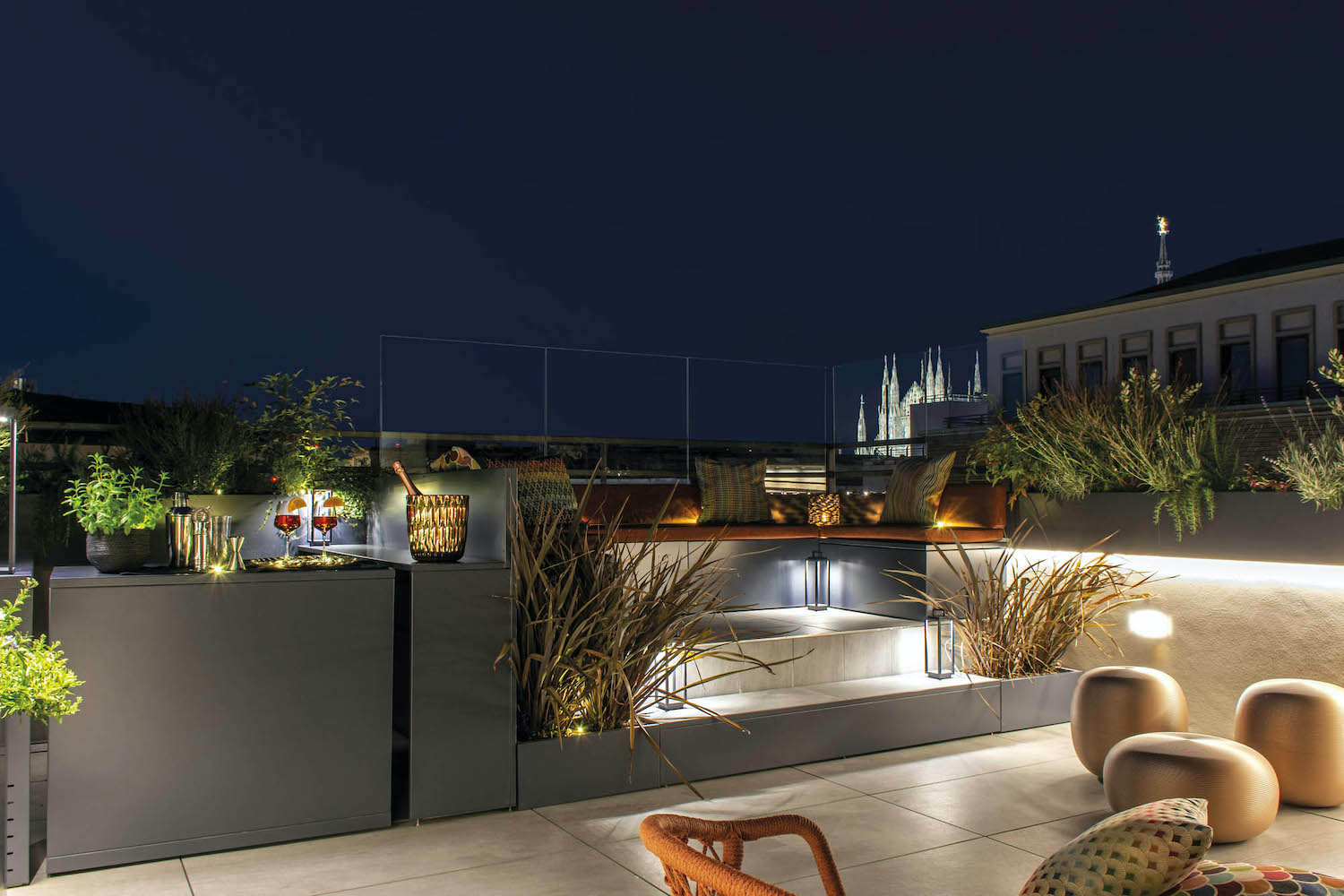 terrazza rooftop vista duomo per eventi a milano